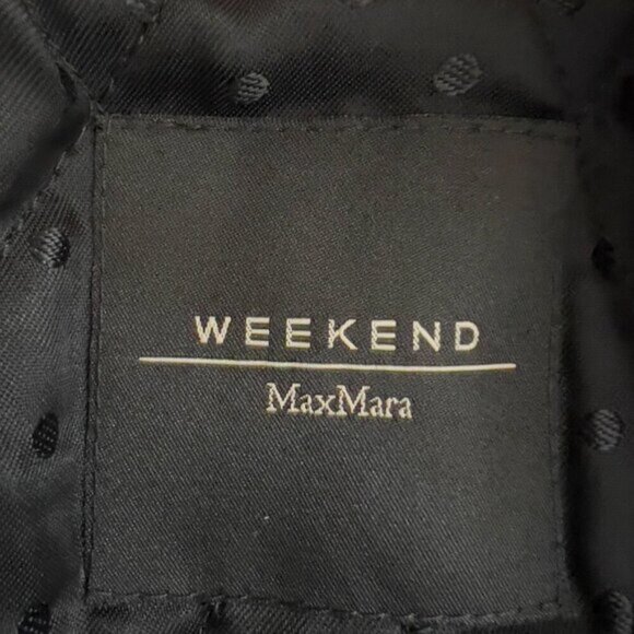Weekend MaxMara Luxury Black Wool Jacket – Size US 8 - Picture 8 of 12